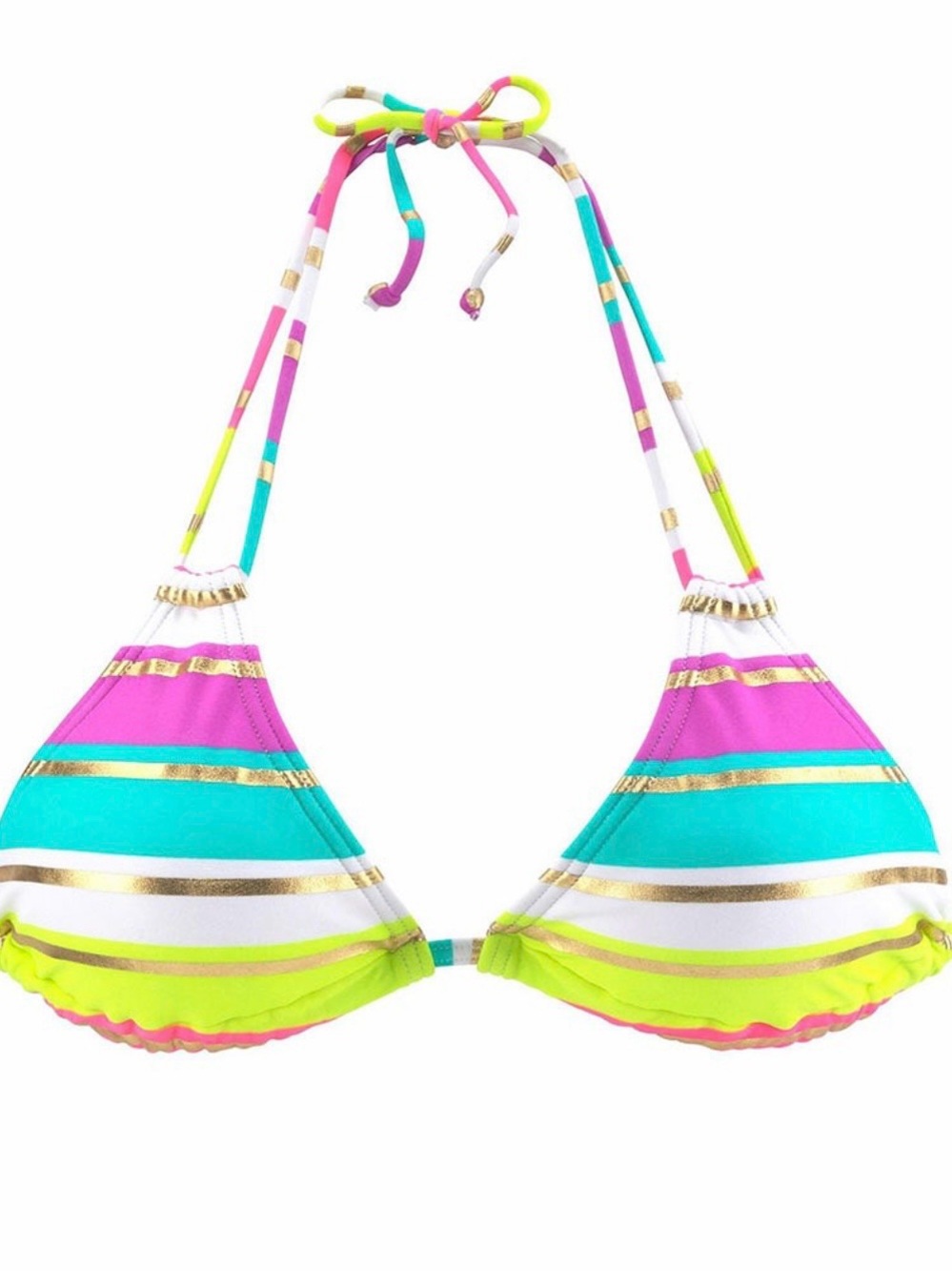 Lascana - Striped Triangle Bikini Top